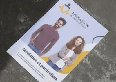 Refonte de l’identité graphique et de l’ensemble des supports print du Centre de Médiation du Barreau de Rouen