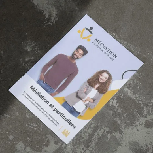 Refonte de l&rsquo;identité graphique et de l&rsquo;ensemble des supports print du Centre de Médiation du Barreau de Rouen