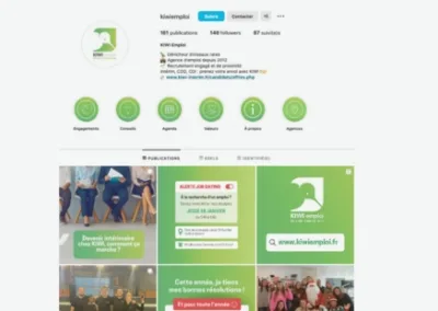 Déployer une stratégie pour redynamiser les réseaux sociaux de cette agence d’interim