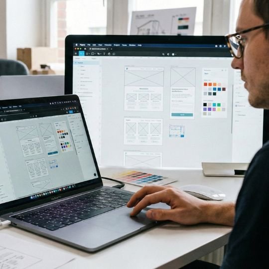 Création de maquettes graphiques pour des créations de sites Internet à Bordeaux.