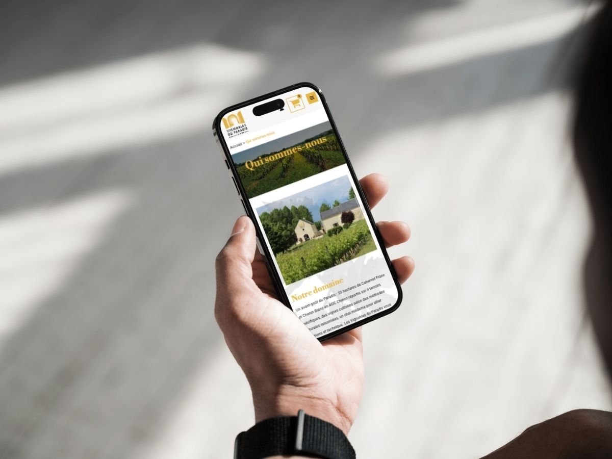 Mockup mobile vignobles du Paradis