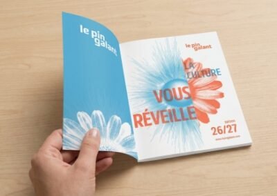 Création des supports de saison culturelle 2026-2027 pour Le Pin Galant